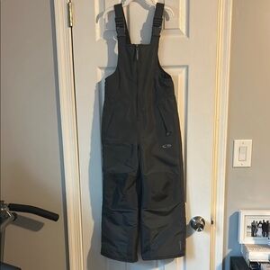 Champion Black Snow Bibs Overalls